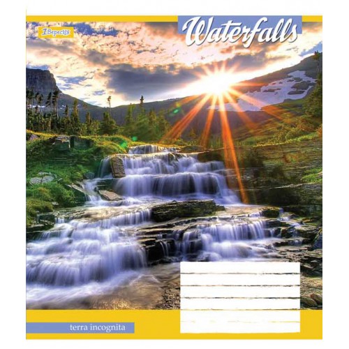 А5/36 лин. 1В Waterfalls-2018, тетрадь ученич. 762616