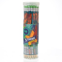 Олівець ч/гр. круглий з ласт. в пл. тубі "X-Treme", 39 шт./уп.