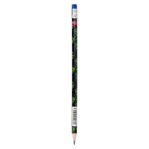 Олівець чорнографітний 1 Вересня Space трикутний з ластиком 280625