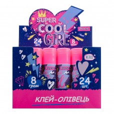 Клей-олівець 1Вересня, 8г, PVA "Cool girl"