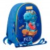 Рюкзак дитячий 1Вересня K-43 "Dino rules", синій 552279