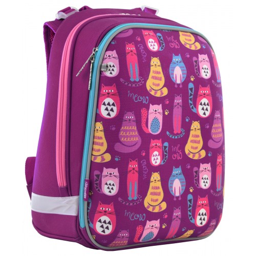 Рюкзак школьный каркасный 1 Вересня H-12 "Cute cats" 556024