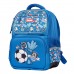 Рюкзак шкільний напівкаркасний 1Вересня S-105 Football синій 558307