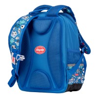 Рюкзак шкільний напівкаркасний 1Вересня S-105 Football синій