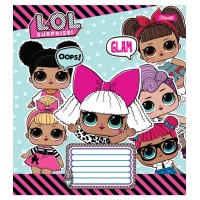 А5 / 12 лін. 1В LOL SURPRISE, зошит учнів.