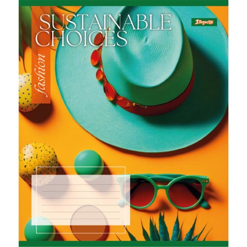 Зошит для записів 1Вересня Sustainable choices 36 аркушів клітинка 766675