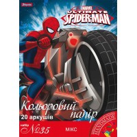 Набір № 35 кольорового паперу мiх. А4 (20 арк), в ящ. мiх: 2 дизайни